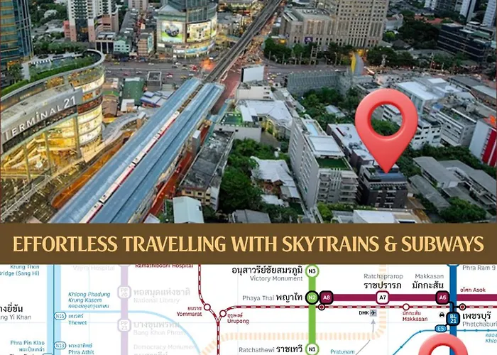 公寓 Location With 3-min Walk To Everything 曼谷
